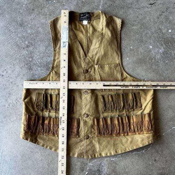 Rare Vintage 1940s 1950s Hettrick Co. American Field Half Moon Hunting Vest M - Picture 3 of 5